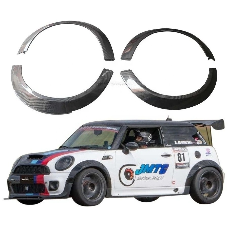 MINI JCW R55 R56 R57 R58 R59 Widebody Kit Carbon Fiber Wheel Arches Fenders 3k Twill Weave